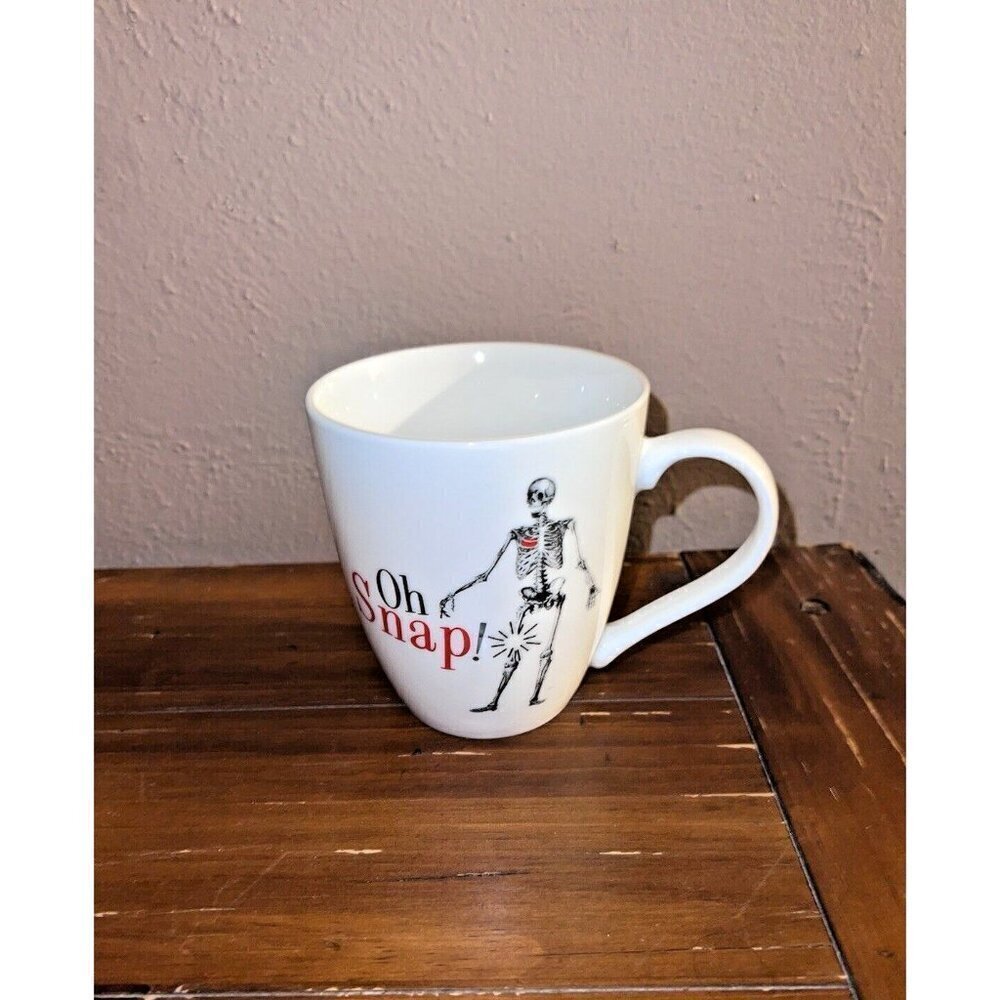PFALTZGRAFF White Porcelain Novelty Oh Snap 18 Oz Mug